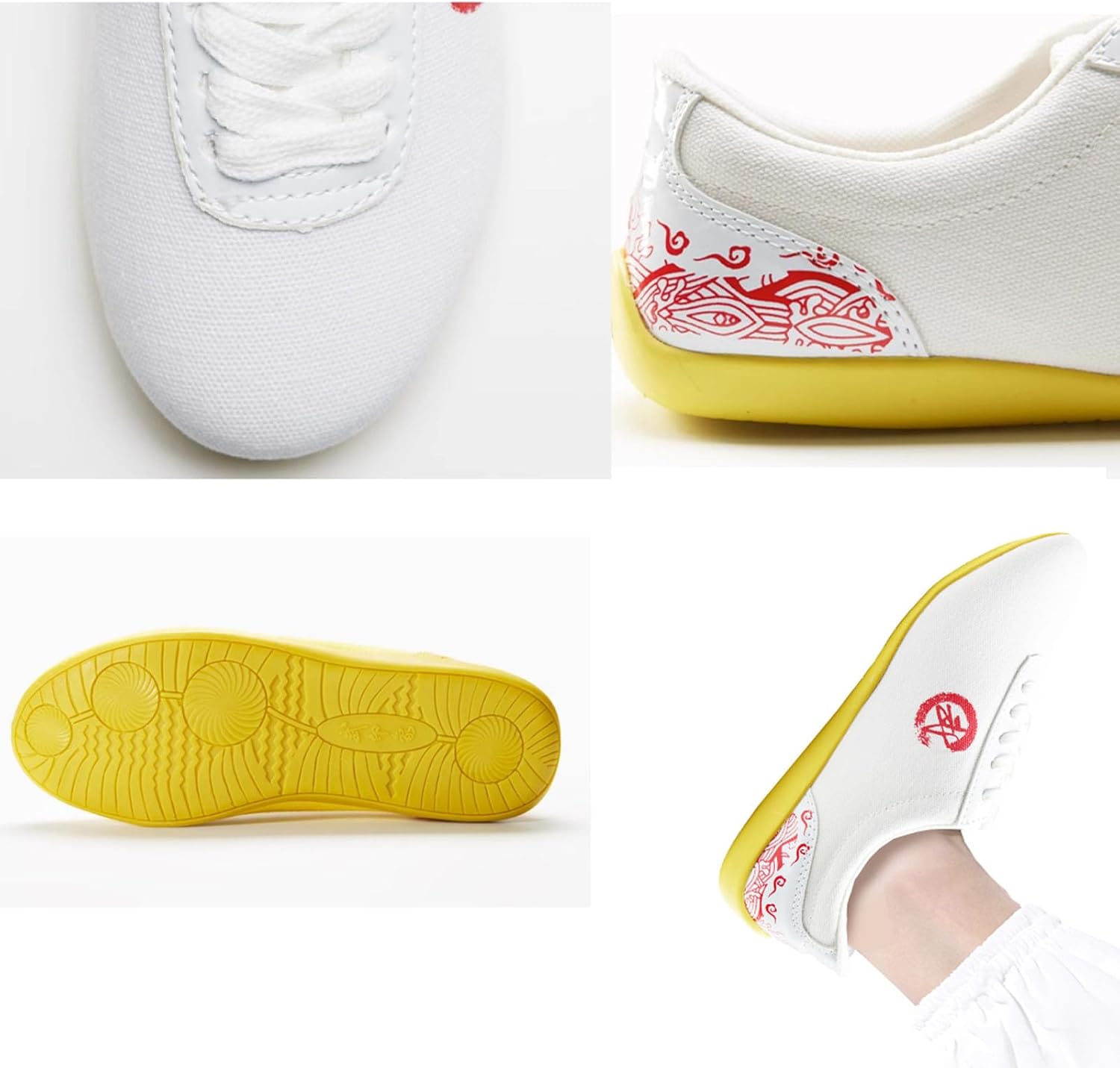 Tai Chi Taekwondo Shoes Martial Arts Shoes Boxing Karate Kung fu Training Shoes Men Women Canvas Non Slip Lightweight Shoe