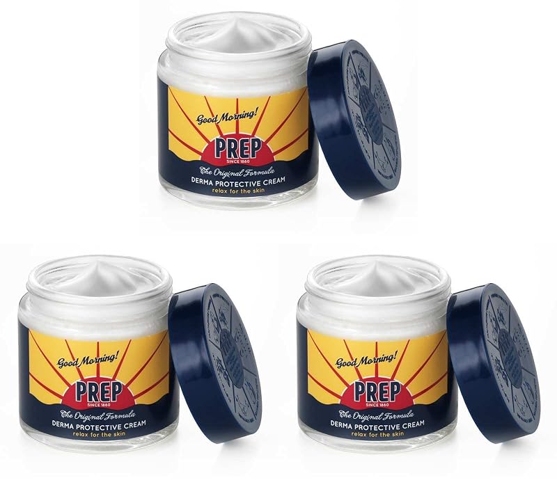PREP Creme para cuidados da pele sem parabenos, 75 mL, pacote com 3, importado da Itália