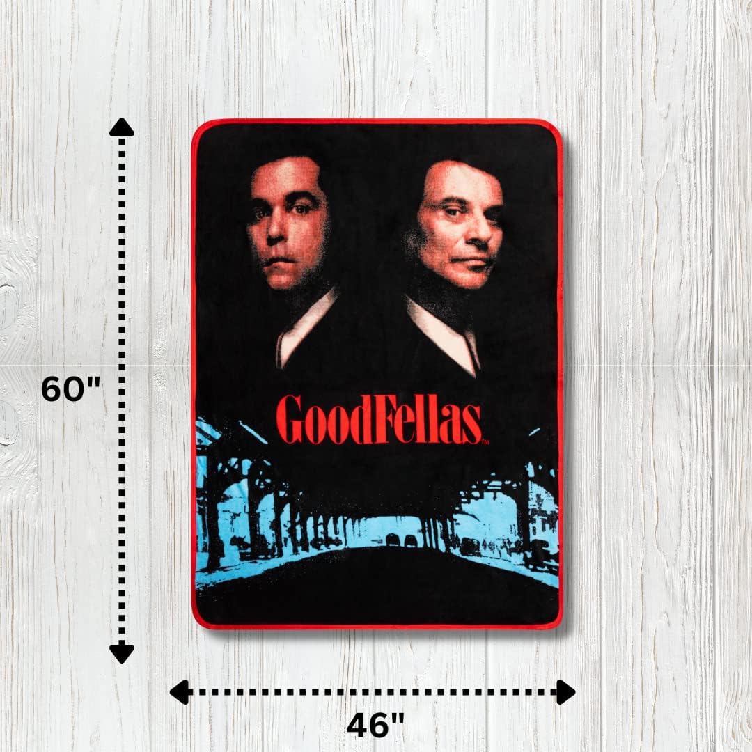 Goodfellas Bedding Super Soft Micro Raschel Throw, 46 in x 60 in, (Official) WB Product By Franco Collectibles