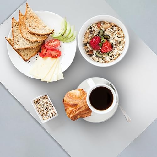 Miniatura 4 de 2 manteles individuales de plástico de 15.7 x 11.8 pulgadas, mate, transparente, resistentes al calor, lavables, manteles individuales grandes de