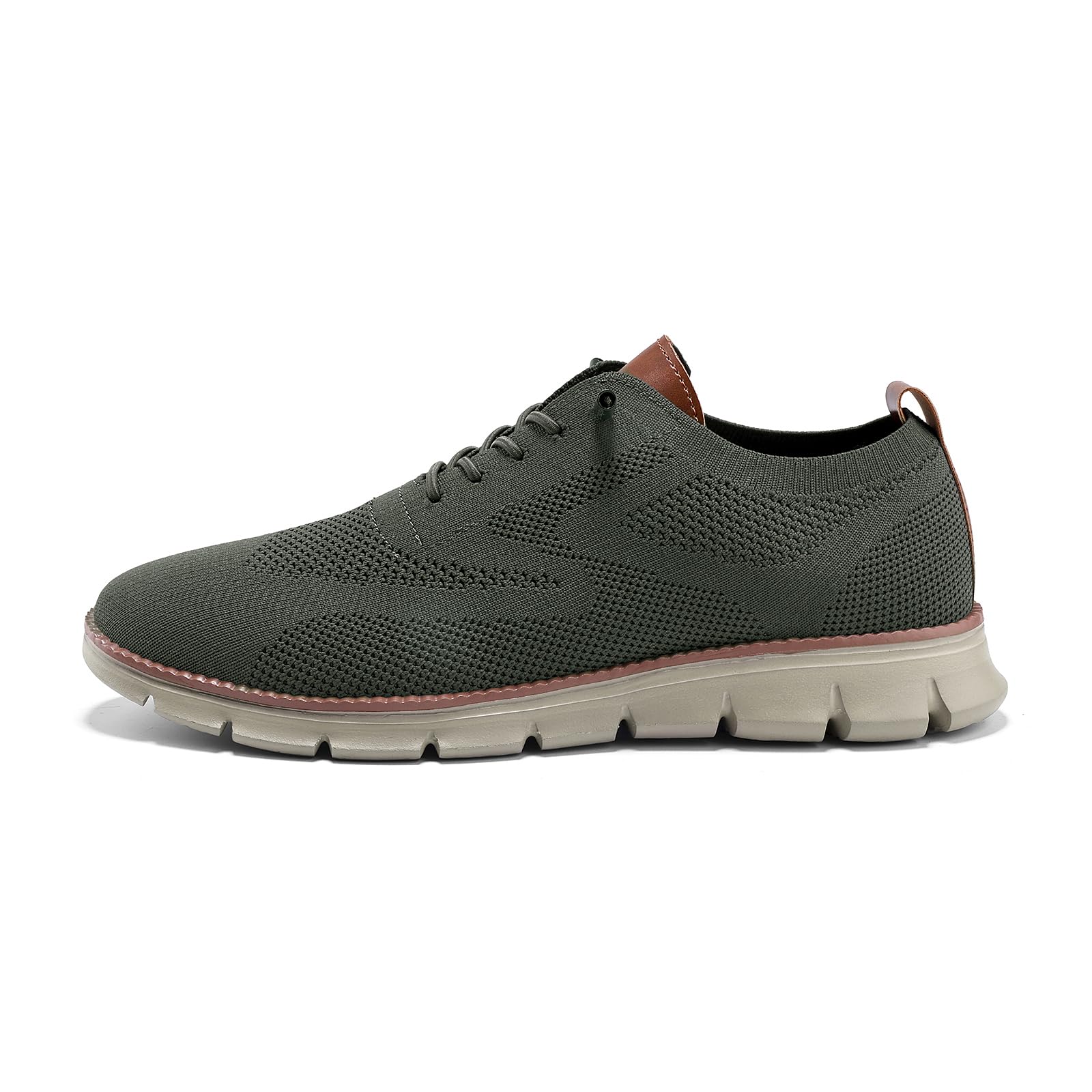 Wearbreeze - Tenis Oxford casuales de negocios para hombre, zapatos de vestir ligeros con cordones para el trabajo, viajes y viajes diarios