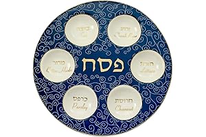 Rite Lite Seder Plate: An Elegant and Modern Pesach Seder Dish for Traditional Festivities