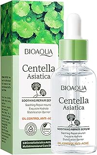 BIOAQUA Centella Asiatica Soothing Repair Facial Serum Nourish Oil Control Anti-Acne Face Skin Care 30ml / 1fl.oz