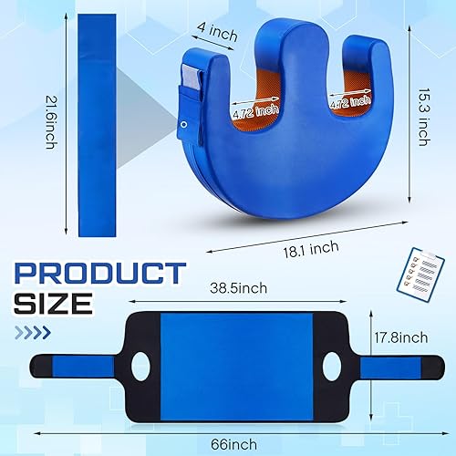 Miniatura 2 de TrelaCo Juego de 2 dispositivos de giro para pacientes postrados en cama, incluye 1 almohada giratoria y 1 cinturón giratorio, evita la atrofia