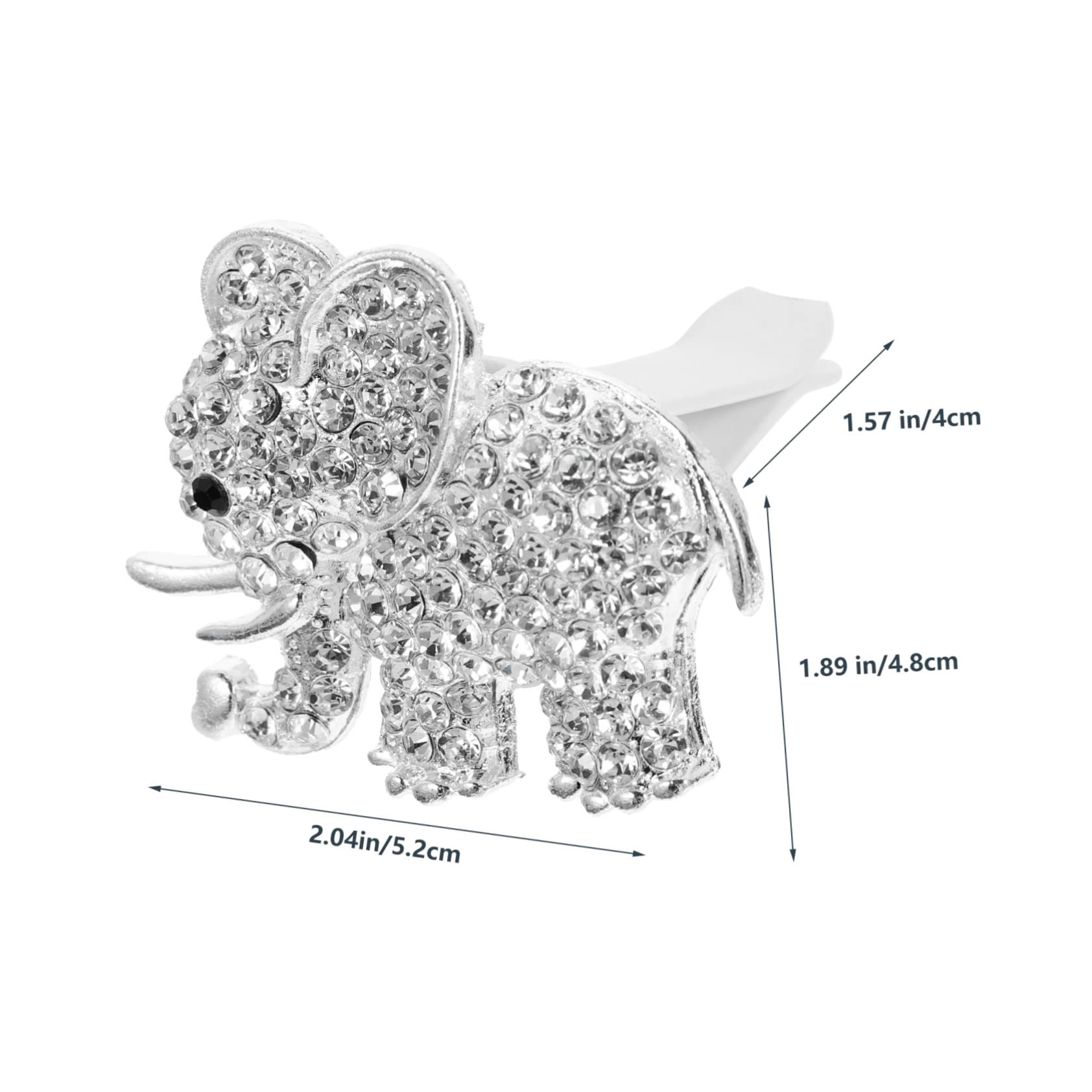 GLEAVI 10pezzi Clip Diffusore Profumo Auto Cristallo Elefante Da Decorazione Elegante Per Ventilazione Auto Accessori Per e Stile Unico
