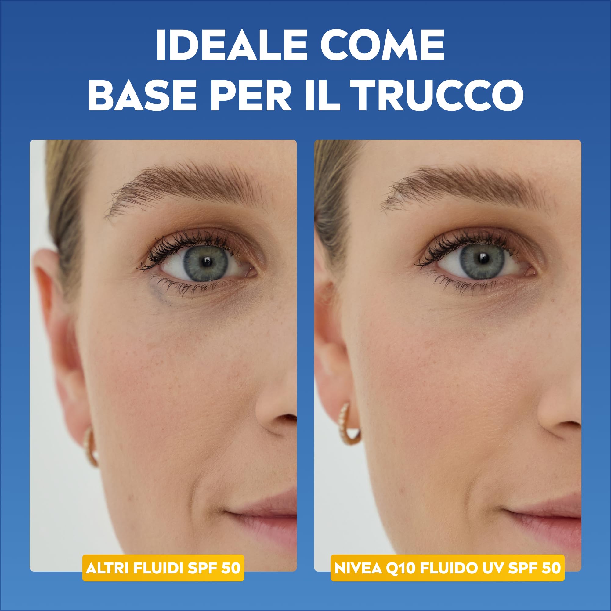 NIVEA Q10 Expert Skincare Kit Anti-Rughe, Set skincare completo con Siero Viso Doppia Azione 30 ml e Fluido UV Quotidiano Crema Viso SPF 50 40 ml per una pelle protetta e dall'aspetto più giovane