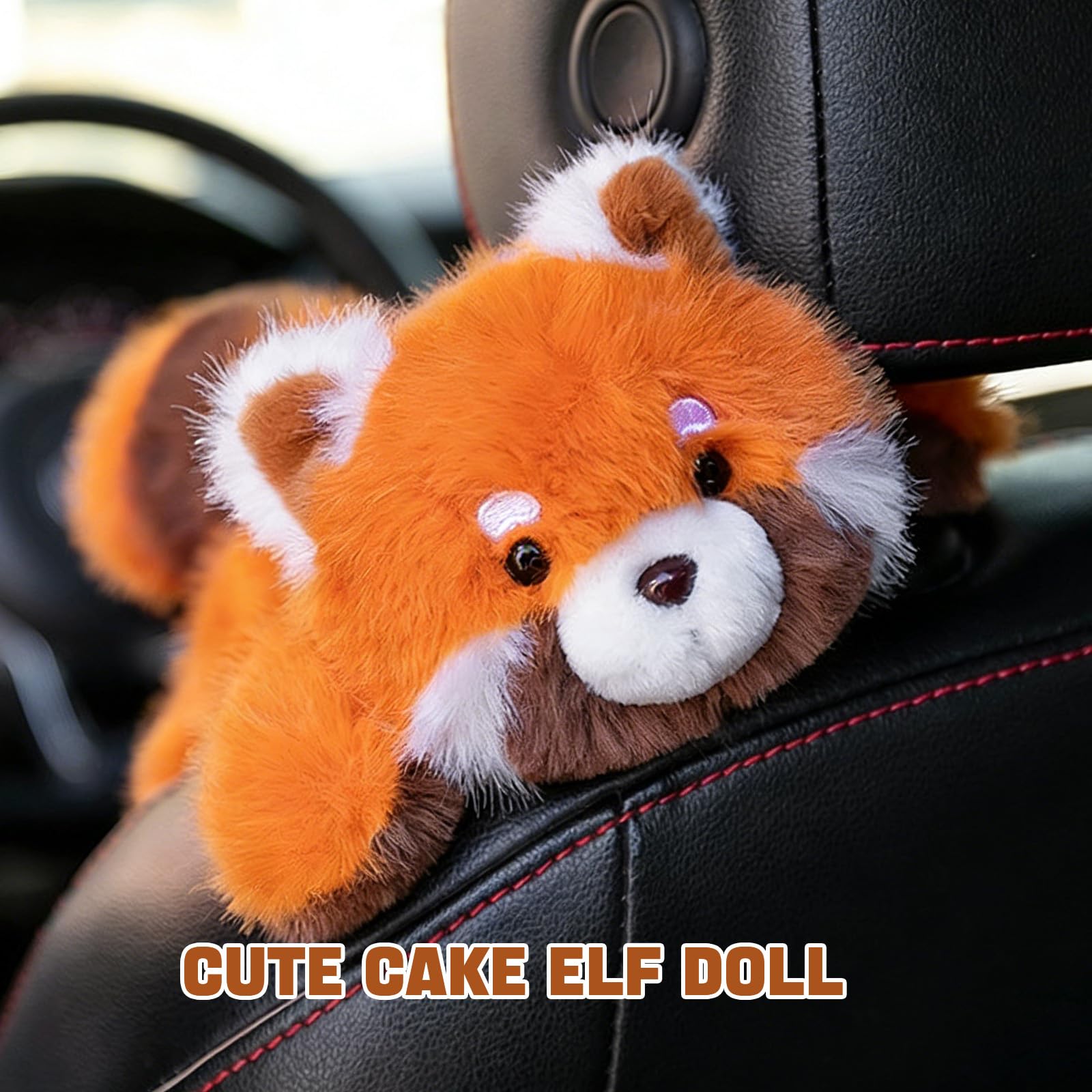 Roter Panda Plüschtier 22 cm – Weiches und Leicht Beruhigend Beschwertes Kuscheltier, Niedliches Stofftier als Geschenk für Kinder, Jungen und Mädchen - 5