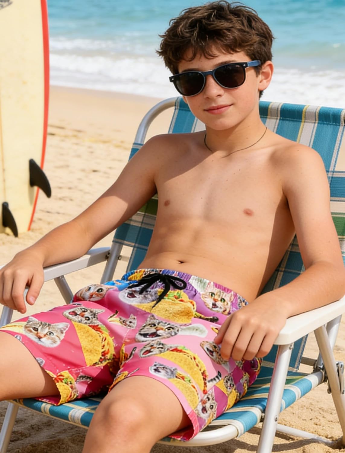 ALISISTER Boys Swim Trunks with Compression Liner with Pockets Bathing Suit 2-20 Years Old - Image 5