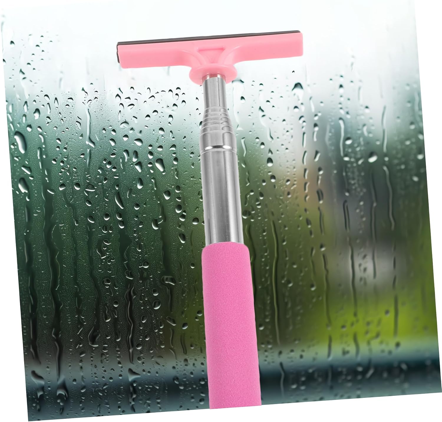 Car Mirror Squeegee Telescopic Rearview Mirror Wiper Tool for Windshield Cleaning Compact Design for All Weather Use Lightweight and Portable for Drivers