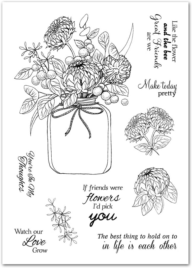 Tattered Lace Spring into Summer Vase Cutting Die & Stamp Set