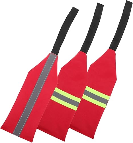 3pcs Reflective Safety Flag Flags Kayak Sup Towing Flag Canoe Towing Flag Canoe Accessories Kayak Warning Flag Towing Flag for Kayak Safety Travel