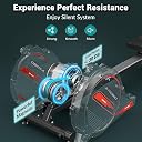 Kobo Rowing Machine for Home Gym with 3KG Flywheel, 120KG Max User Weight – Silent Magnetic Rower with LCD Display, Adjustable Resistance, Vertically Foldable Design for Full Body Workout gallery image