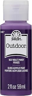 FolkArt Outdoor Acrylic Paint, 2 oz, Violet Pansy