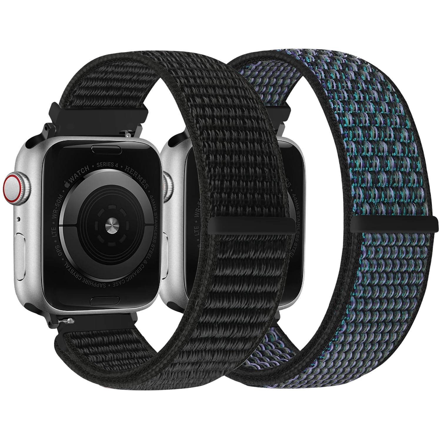 WolliLe Nylon Sport Loop Band Compatible with Apple Watch Band 38mm 40mm 41mm 42mm 44mm 45mm 46mm 49mm Women Men, Soft Breathable Strap for iWatch