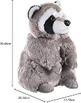 Wild Republic Cuddlekins Raccoon Stuffed Animal - 12"