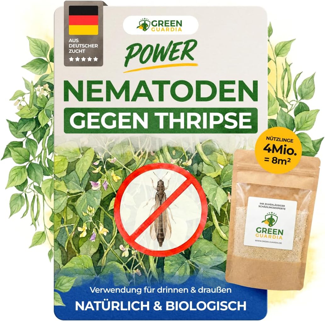 GREEN GUARDIA Nematoden gegen Thripse| 4 Mio. für 8m²- Biologische Nützlinge zur natürlich