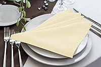 Vista 4 de Utopia Home Paquete de 24 servilletas de tela de 17 x 17 pulgadas, bordes con dobladillo 100% poliéster, lavables y reutilizables, ideales