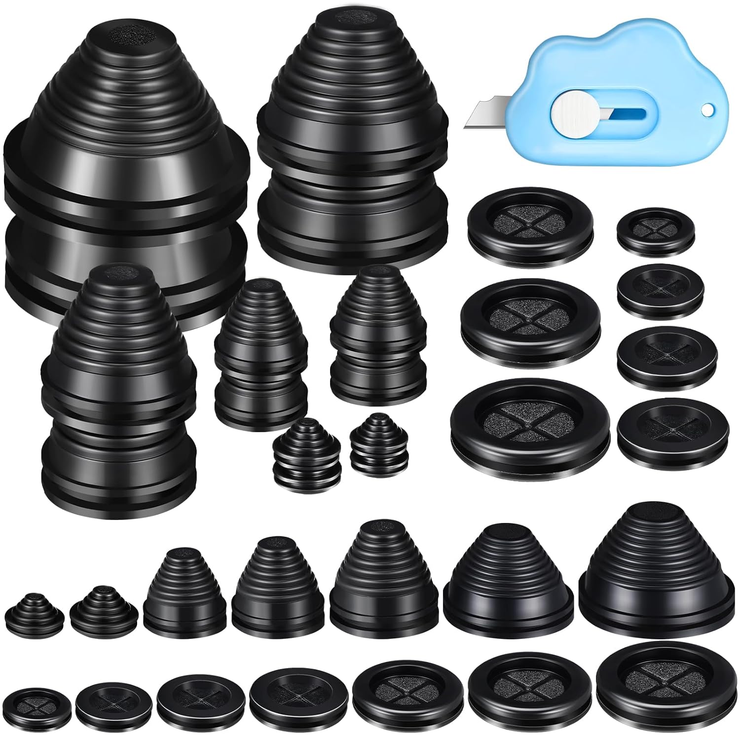 7 Sizes Rubber Grommets for Wiring Firewall Grommet Waterproof Wire