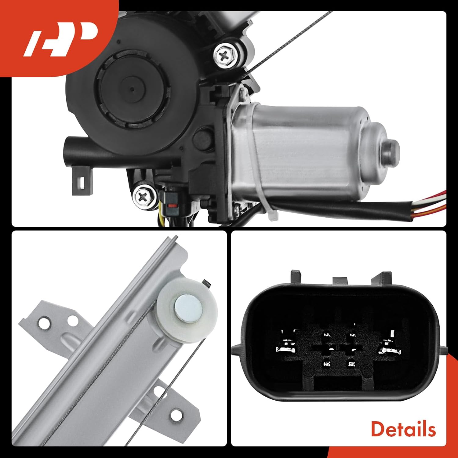 A-Premium Electric Power Window Regulator with Motor Compatible with Honda Civic 2018 2019 2020 2021, Hatchback, Front Right Passenger Side