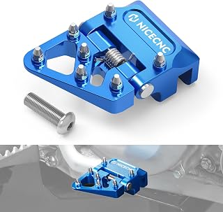 Motorcycle Brake Pedal Lever Tip Collapsible Compatible with Yamaha YZ250 1997-2024 YZ250F 2001-2005 YZ250X 2016-2023 YZ125 1997-2024 YZ125X 2020-2023,Aluminum See Fitment