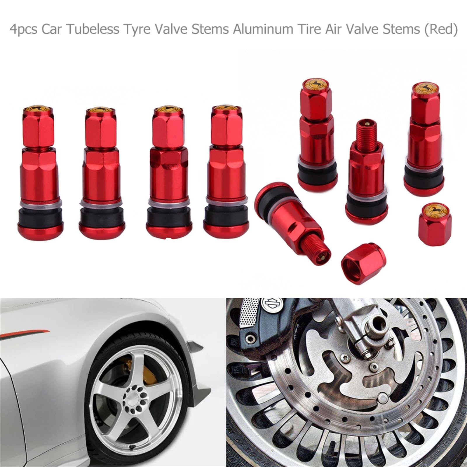 Capuchon de Valve Auto Tiges de Valve de Pneu de Roue sans Chambre à air de Voiture, Bouchons d'air universels en Alliage d'aluminium pour Moto, Accessoires Automobiles, 20/4 pièces(Grey 20PCS)