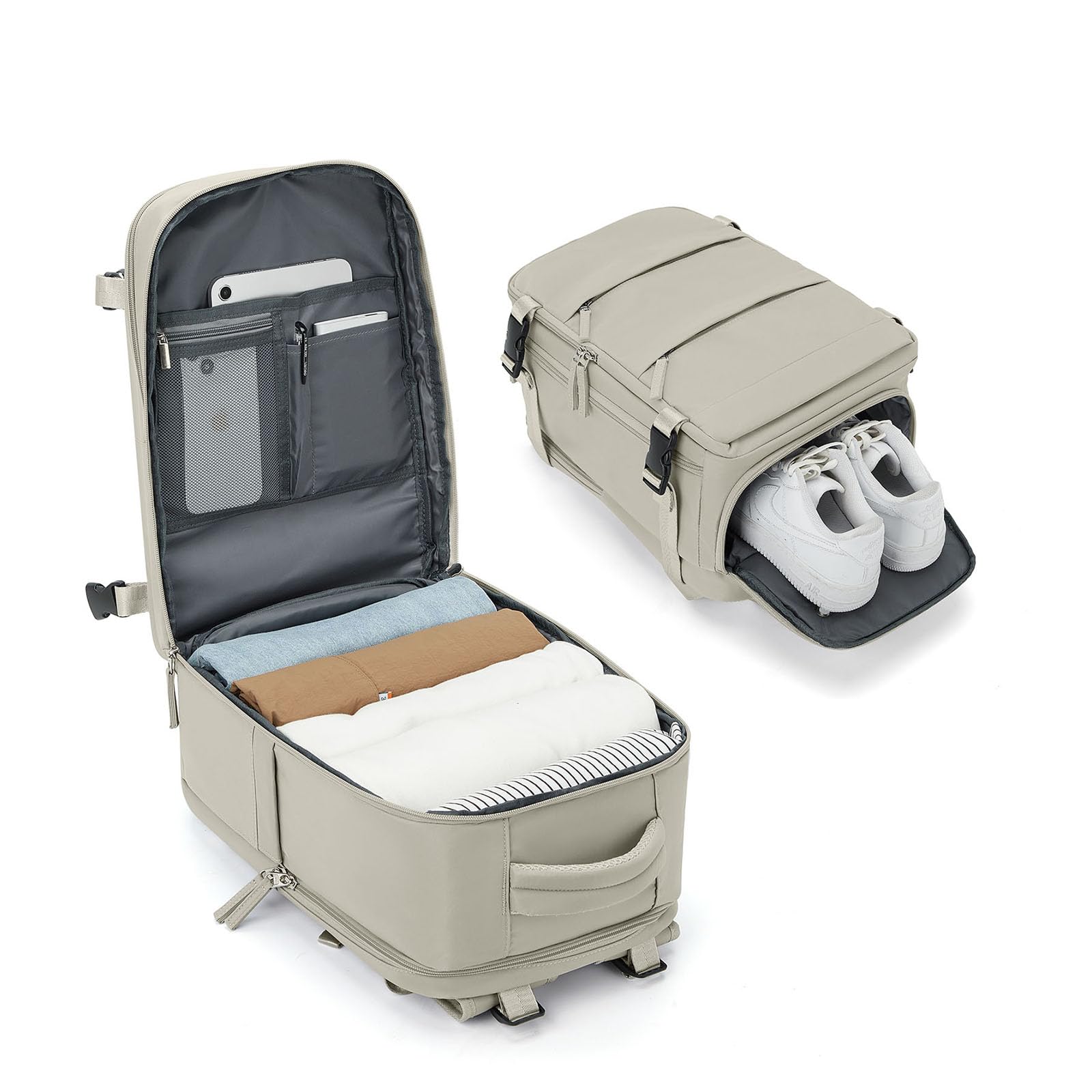 BJLFS Borse da Cabina per Ryanair 40x20x25 Bagaglio a Mano Zaino da viaggio aere,Zaino Easyjet 45x36x20,Zaino Casual per laptop da 14 pollici per scuola