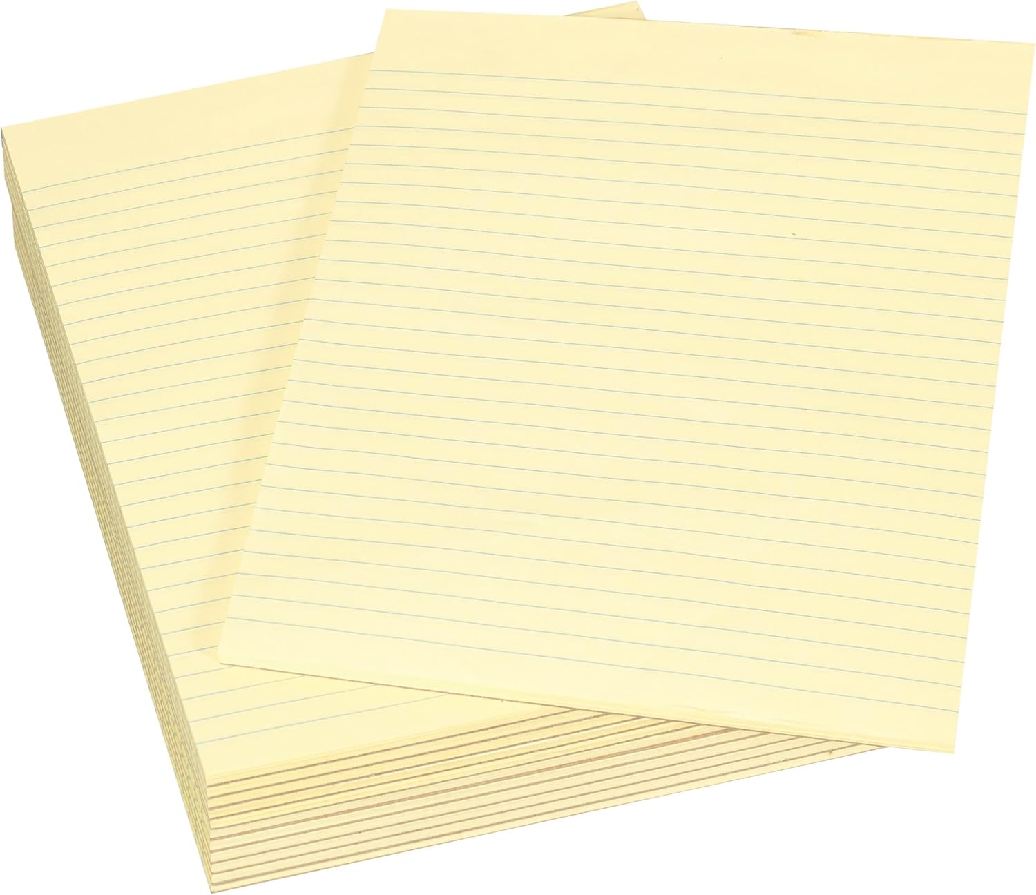 School Smart Legal Pad, 8-1/2 x 11 Inches, Canary, 50 Sheets, Pack of 12