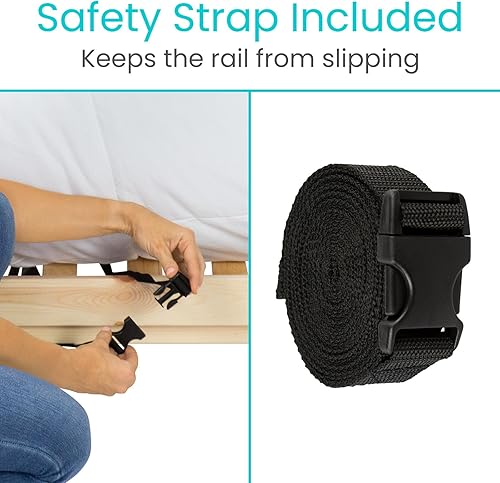 Miniatura 7 de Vive Barandilla de cama  Barandilla de asistencia compacta para personas mayores, discapacitados  Mango de barra de pie con protector de prevención