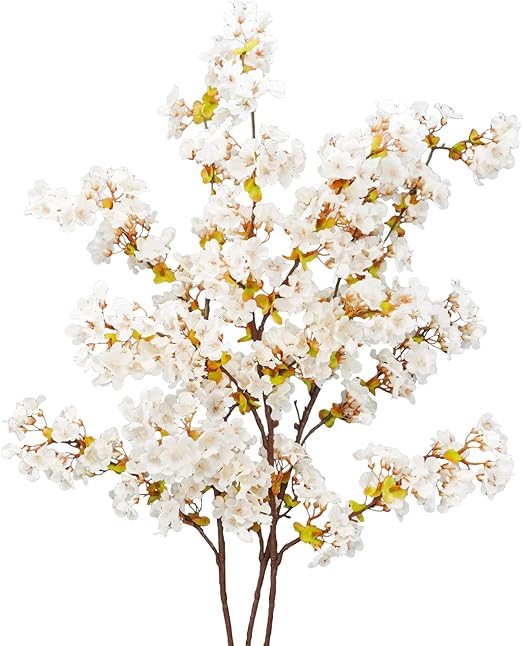 Uieke Silk Cherry Blossom Branches, 39.3in Artificial Cherry Blossom