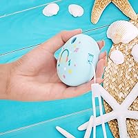 Vista 5 de MGZNMTY Funda de silicona compatible con la máquina virtual Tamagotchi Pix para mascotas con correa de mano (azul)