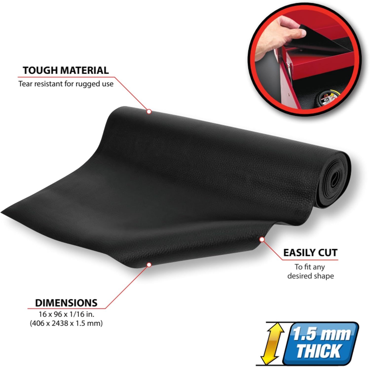 Performance Tool W88996 tool Box Drawer Liner
