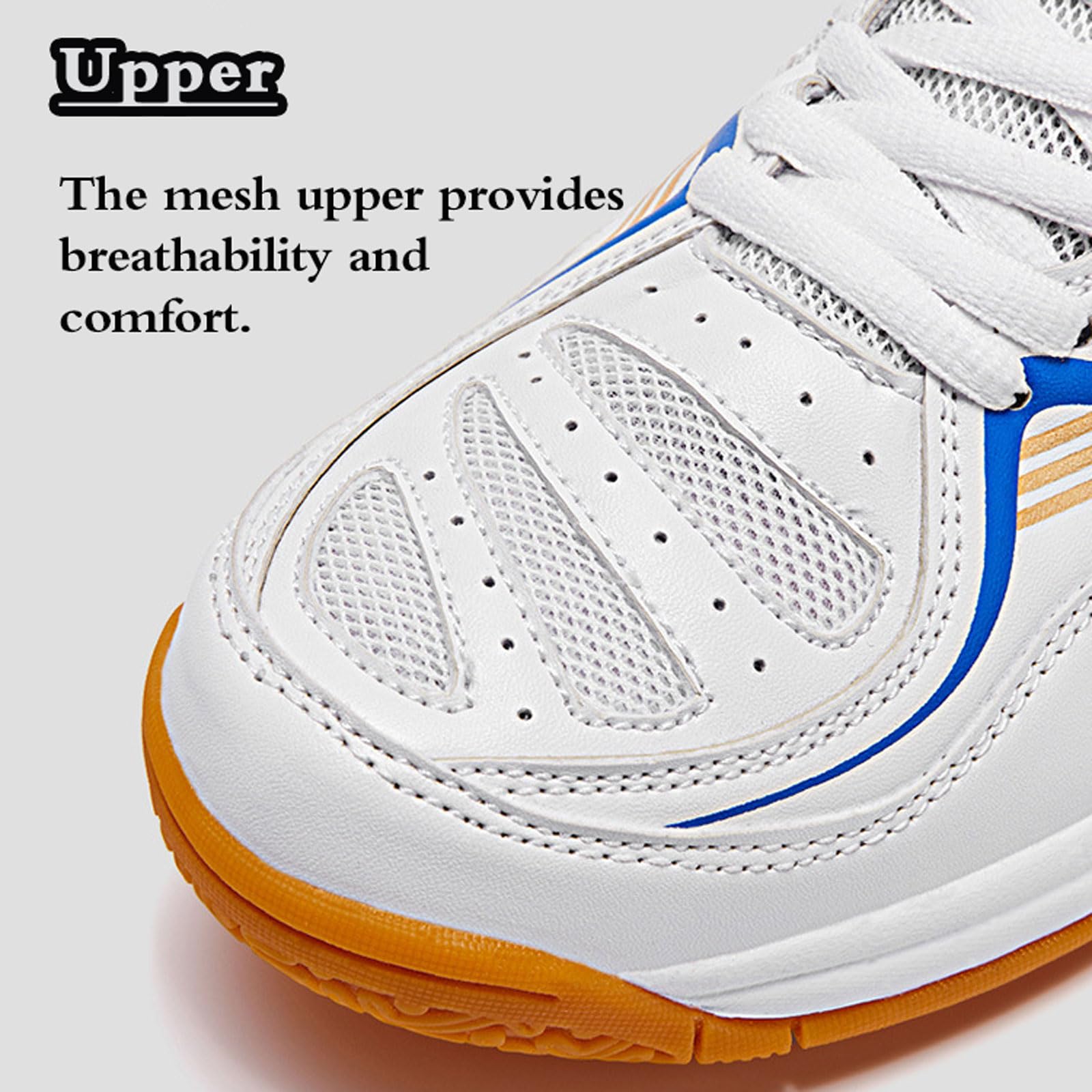 Zapatillas de bádminton Mujer,Zapatillas de bádminton para Hombre Interiores,Antideslizante,Cómodo,Transpirable,para Voleibol,Tenis,Tenis de Mesa,Baloncesto,Caminar a Diario,el Ocio