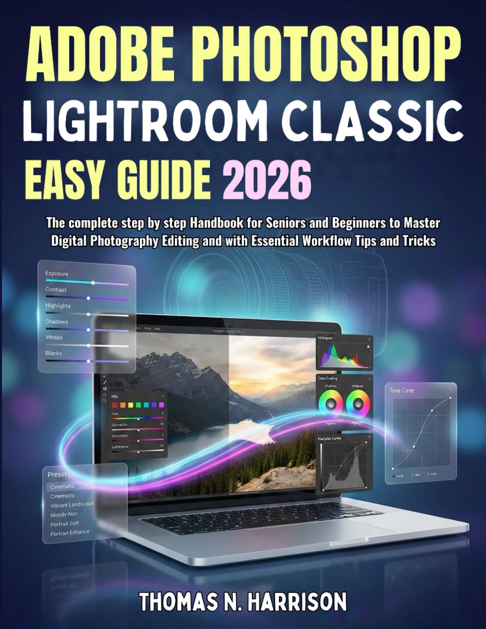 Adobe Photoshop Lightroom Classic Easy Guide 2026: The complete step by step Handbook for Seniors and Beginners to Master Digital Photography Editing and with Essential Workflow Tips and Tricks      Paperback – January 26, 2026