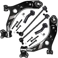 Vista 245 de Detroit Axle - Kit de suspensión delantera RWD para Chrysler 300 Dodge Challenger Charger Magnum, brazos de control superior con barras