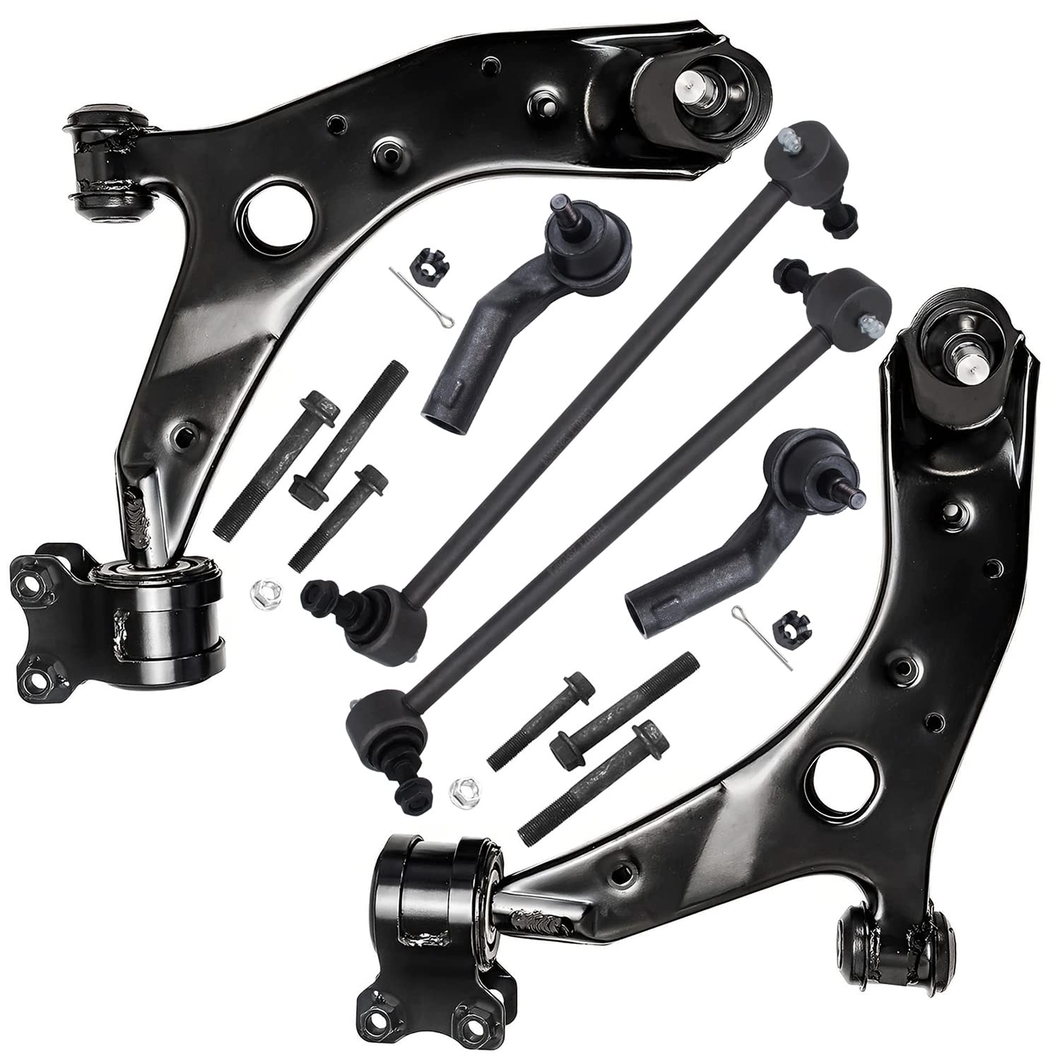 Detroit Axle - 6pc Front End Control Arms Kit for 07-09 Mazda 3, 2 Lower