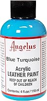 Vista 192 de Angelus - Pintura acrílica para cuero, 1 onza líquida (paquete de 1), color turquesa