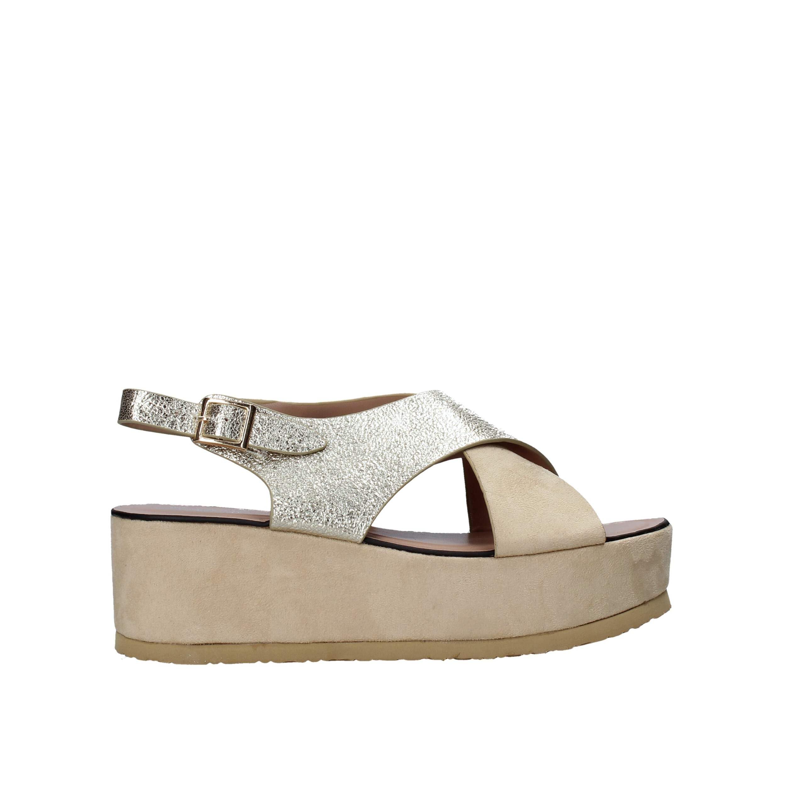 Sandales compensées Onyx S20-SOX745 aux finitions soignées en cuir