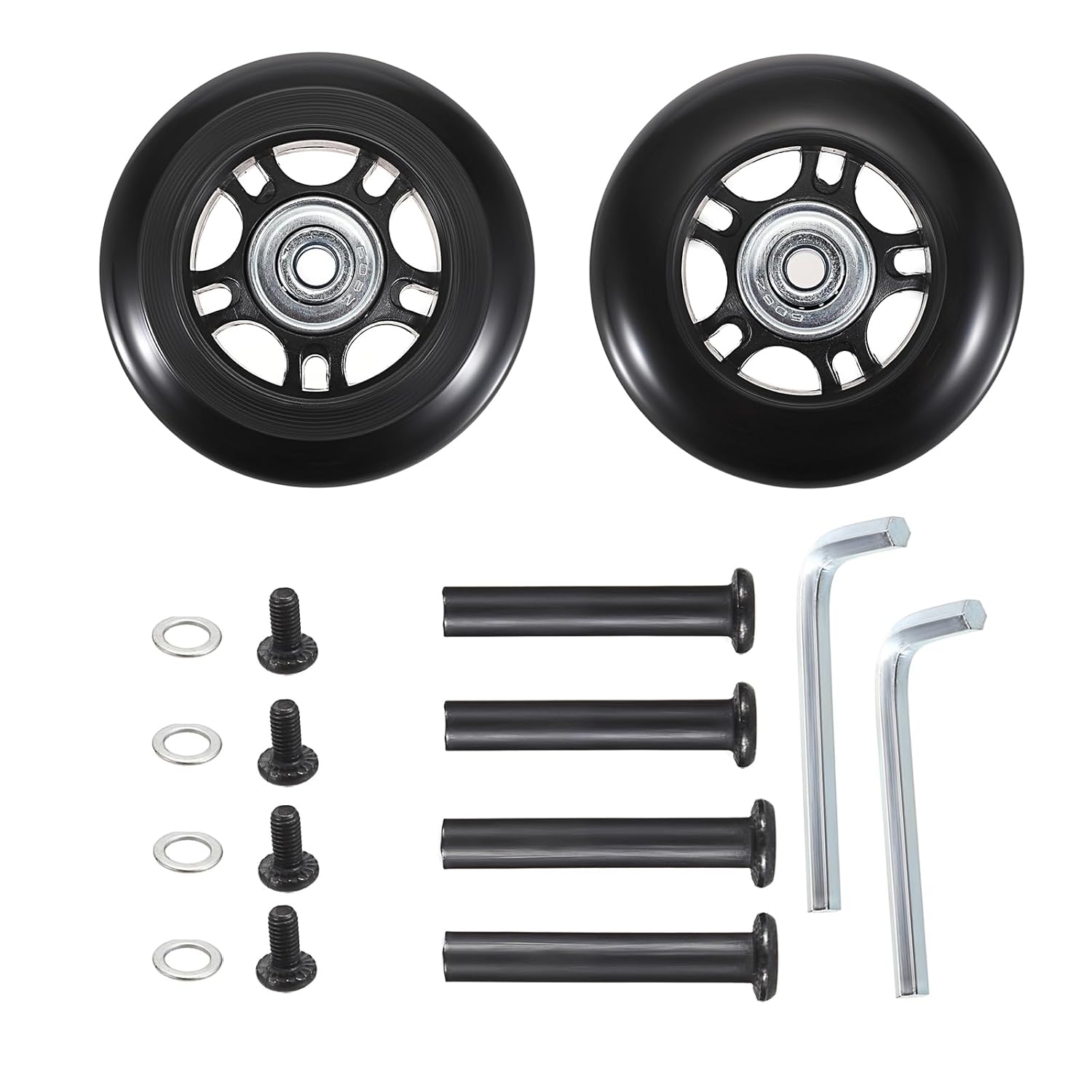 OwnMy 70mm x 23mm Luggage Wheels Replacements Set of 2 Mute