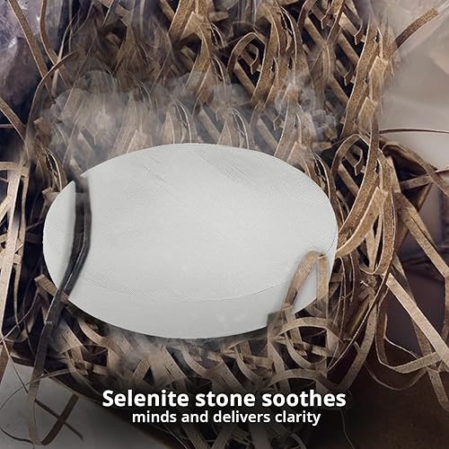 Miniatura 4 de Placa de carga de cristal de selenita para manchas, cristales curativos marroquíes para meditación, ideal para decoración del hogar, 4-6 pulgadas, 2