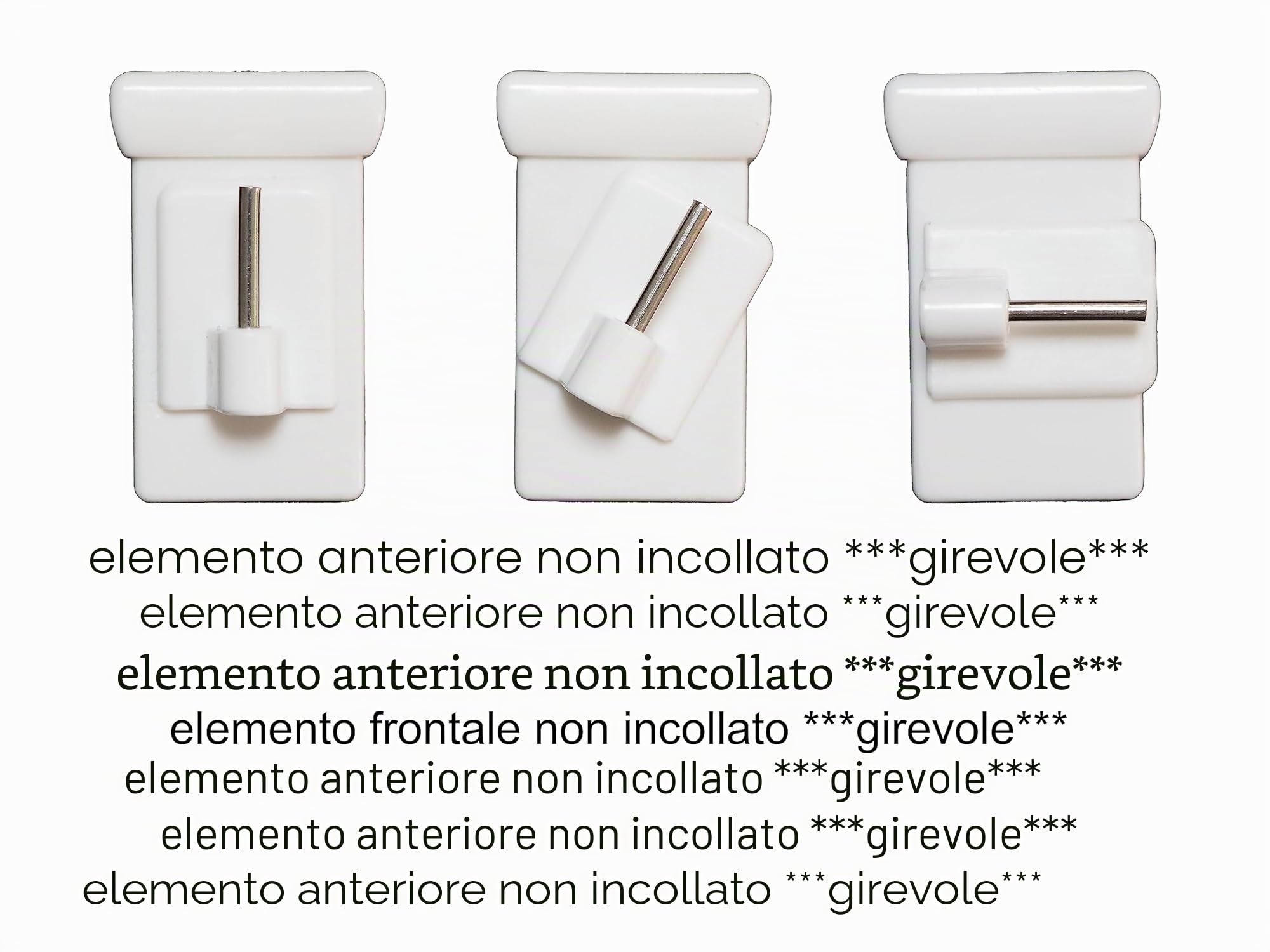 dekondo - 10 Ganci per finestre, Ganci Decorativi per la Decorazione delle finestre, Campo di serraggio: 10-27 mm Universale