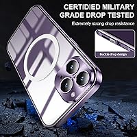 Vista 3 de Jonwelsy Funda para iPhone 14 Pro, compatible con Magsafe 360 grados, carcasa de protección de cuerpo completo de atracción magnética, parachoques