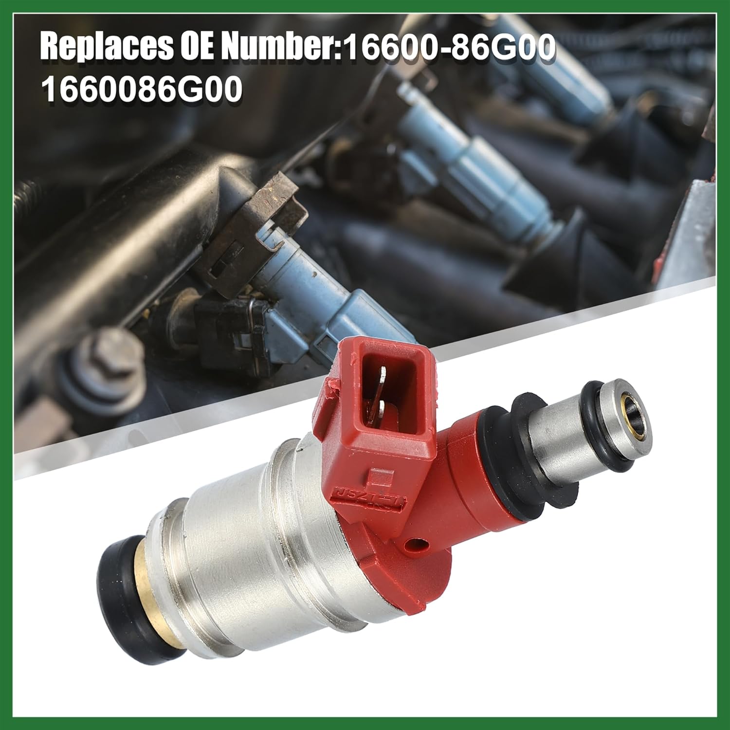 Motoforti Set of 4 Fuel Injectors 16600-86G00 for Nissan Pickup D21 2.4L I4 1990-1995 Long-lasting