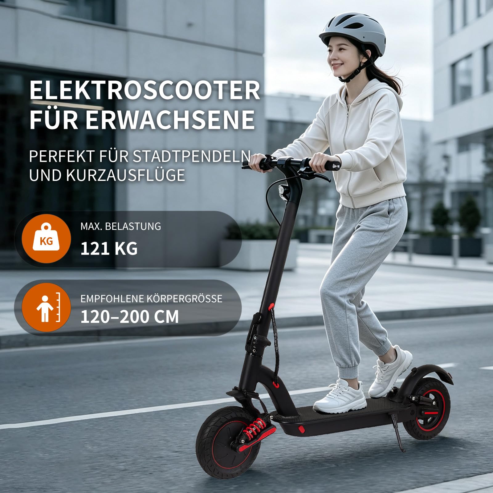 Trottinette Électrique pour Adultes, Moteur 350W, Autonomie 25–30 km, Batterie 36V 10,4Ah, Double Frein et Double Amortissement, Écran LED avec APP, Trottinette Pliable