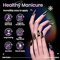 Vista 3 de Juego de esmaltes de uñas de gel de ojo de gato 9D con imán, 12 colores, esmalte de gel magnético de ojo de gato, efecto de galaxia camaleón