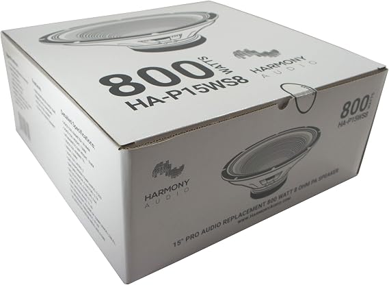 Harmony Audio 15 PA Speaker Replacement 8 Ohm Woofer for Mackie Thump15BST