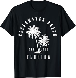Clearwater Beach Est. 1915 FL Florida Vintage T-Shirt