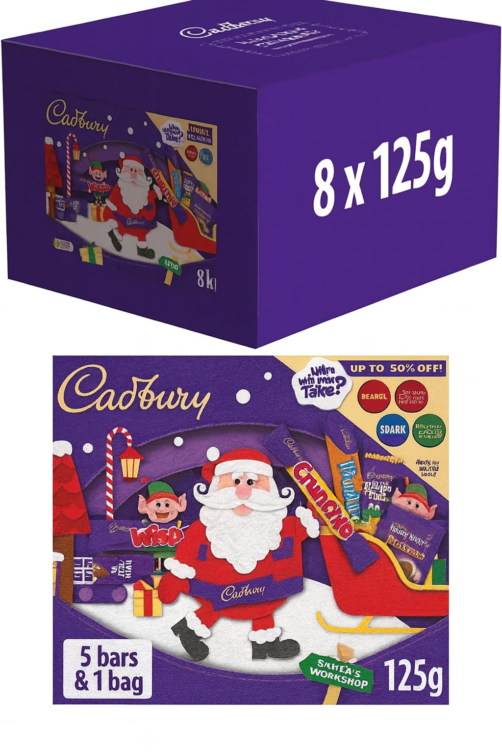 Selection Eve Box Fillers - Medium Selection Boxes Chocolates For Kids With Card - Christmas Stocking Fillers Chocolate Gift - Selection Boxes In Bulk 8 Pack