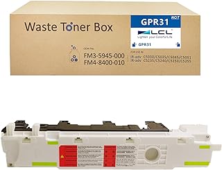 LCL Compatible Waste Toner Bottle Replacement for FM4-8400-010 FM4-8400-000 FM3-5945-000 Canon imageRUNNER Advance C5045 C5051 C5250 C5255 GPR30 C-EXV28 NPG45 C5030 C5035 C5235 C5240 GPR31 (1-Pack )