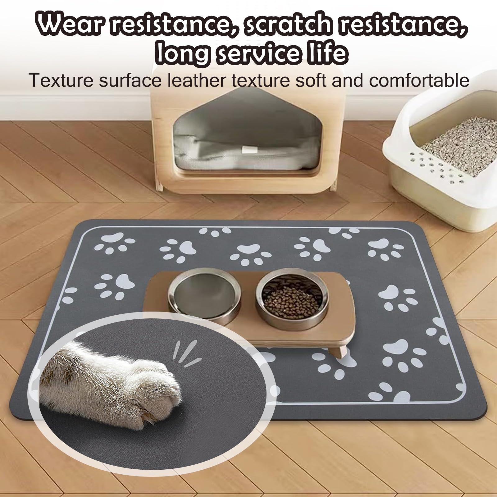 Water Absorberende Placemat Voor Honden En Katten - Eten En Drinken - Geen Viezigheid Voedermat Zorgt Voor Een Schoner Huis Huisdier Placemat