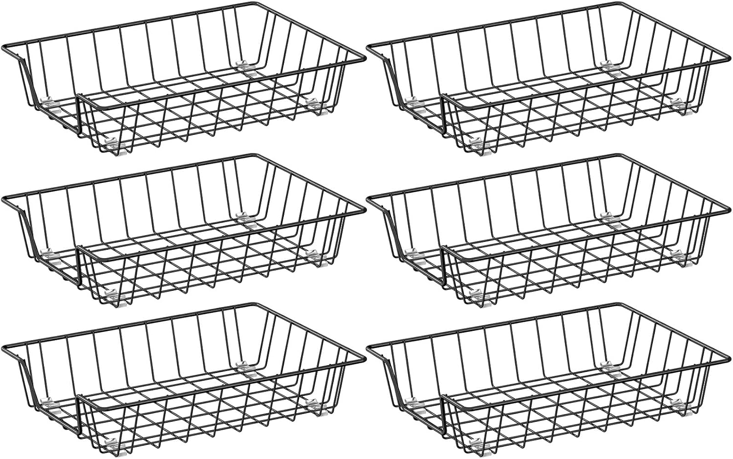 Letter Desk Tray Organizer, A4 File Tray Magazine Files Storage Basket Organizer Bin (6)